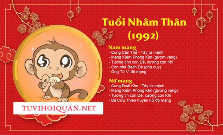 Xem tử vi tuổi Nhâm Thân 1992