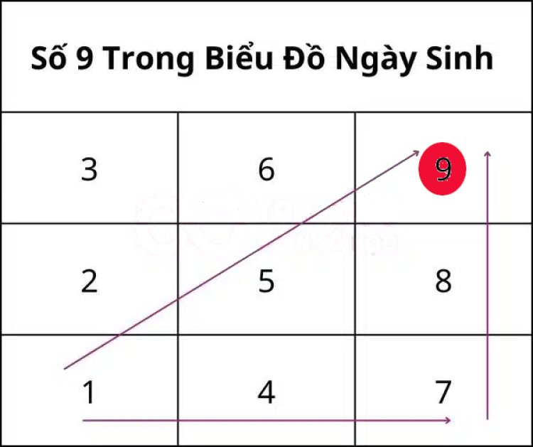 Ý nghĩa của số 9 trong biểu đồ ngày sinh