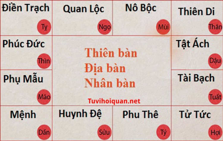 12 cung trong lá số tử vi